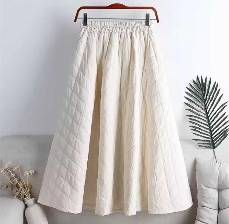Quilted Skirt- Dry Bones