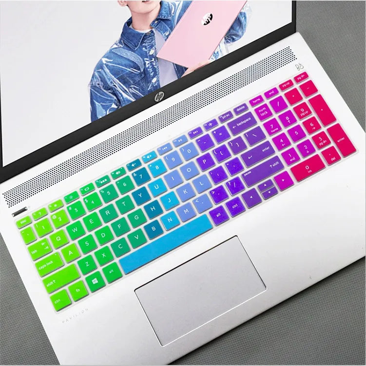 15 15.6 inch Silicone Laptop Keyboard Cover Protector Skin For HP ENVY X360 15-bd001TX PAVILION 15-CB073TX / CB075TX Notebook
