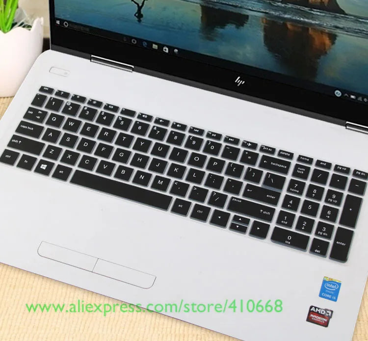 15 15.6 inch Silicone Laptop Keyboard Cover Protector Skin For HP ENVY X360 15-bd001TX PAVILION 15-CB073TX / CB075TX Notebook