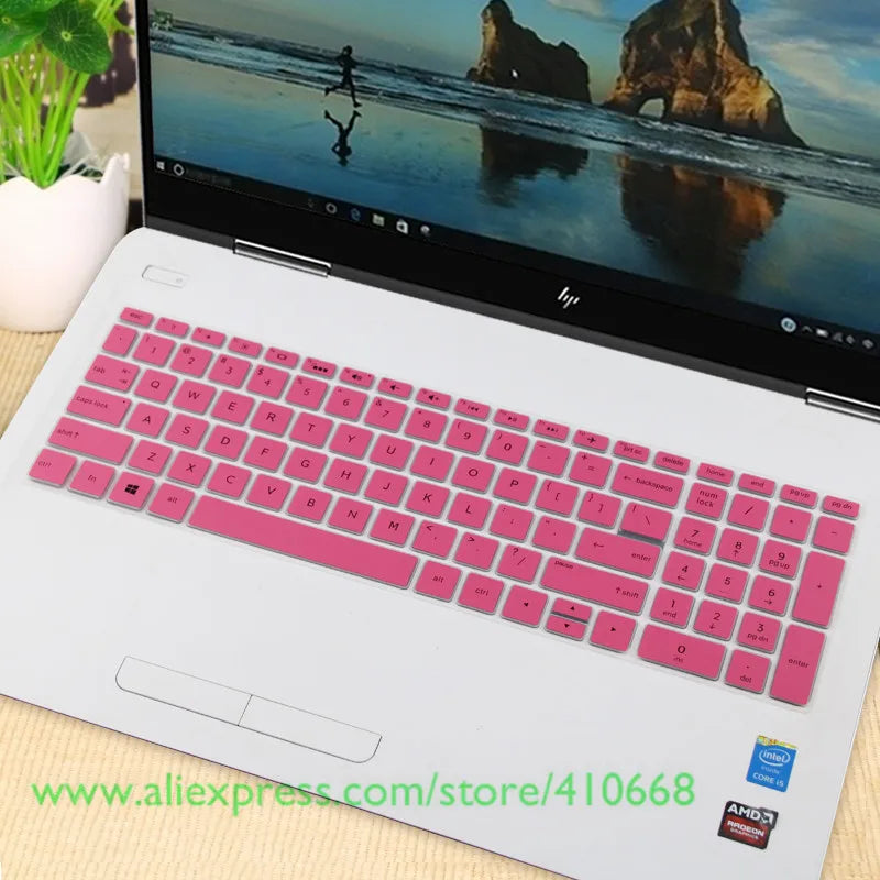 15 15.6 inch Silicone Laptop Keyboard Cover Protector Skin For HP ENVY X360 15-bd001TX PAVILION 15-CB073TX / CB075TX Notebook