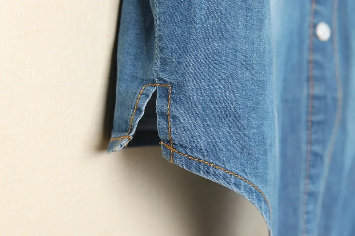 Tie up denim coverup top- the heaven and earth