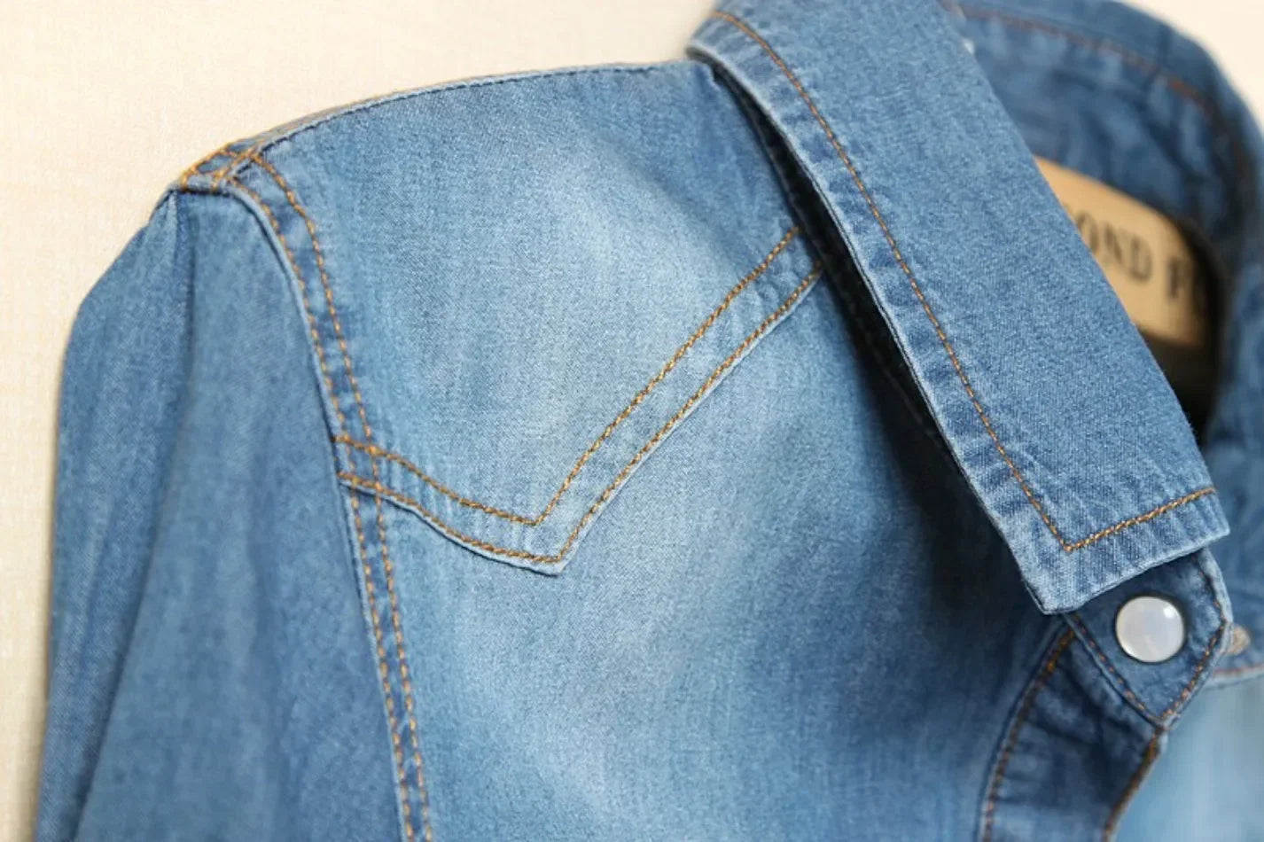 Tie up denim coverup top- the heaven and earth