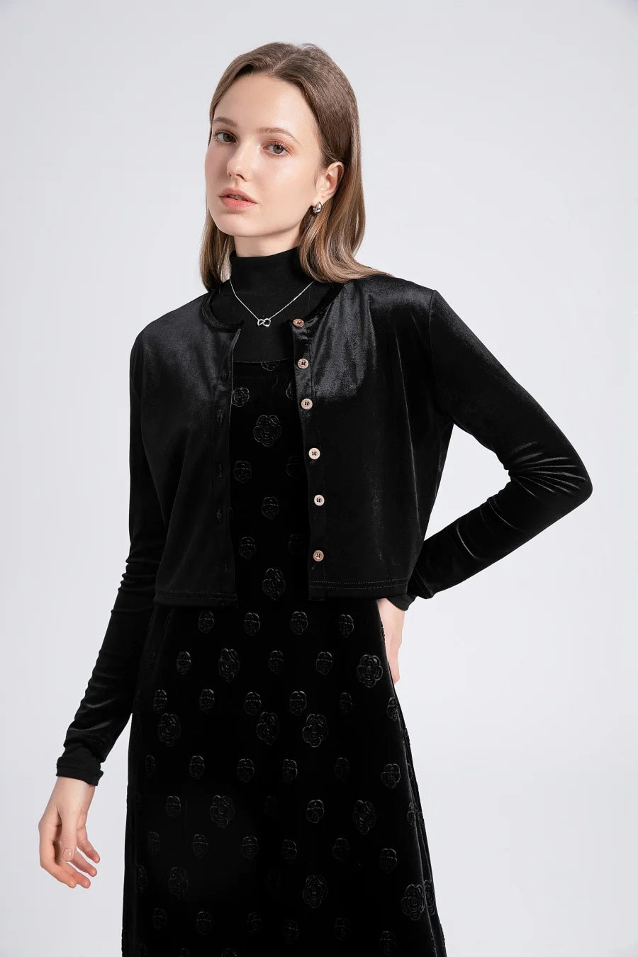 Noah The Flood- velvet woman clothes adjustable strap dress + basic tops + cardigan + sleeveless dress (ship out in 1 day)