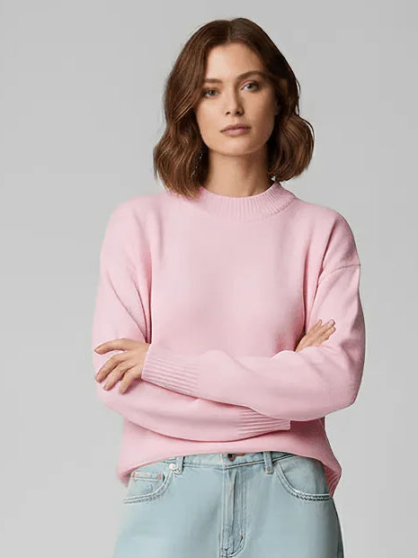 Deidra Crew Neck Pullover Sweater