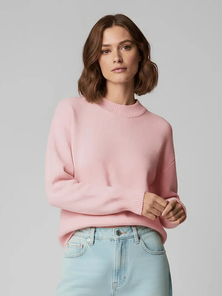 Deidra Crew Neck Pullover Sweater