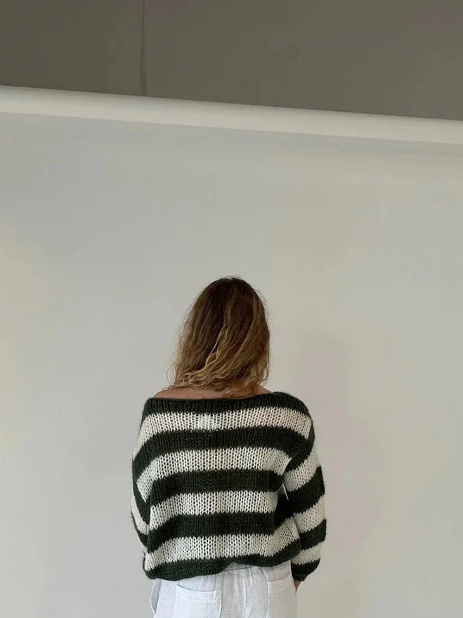 Jaida Loose Striped Pullover Sweater